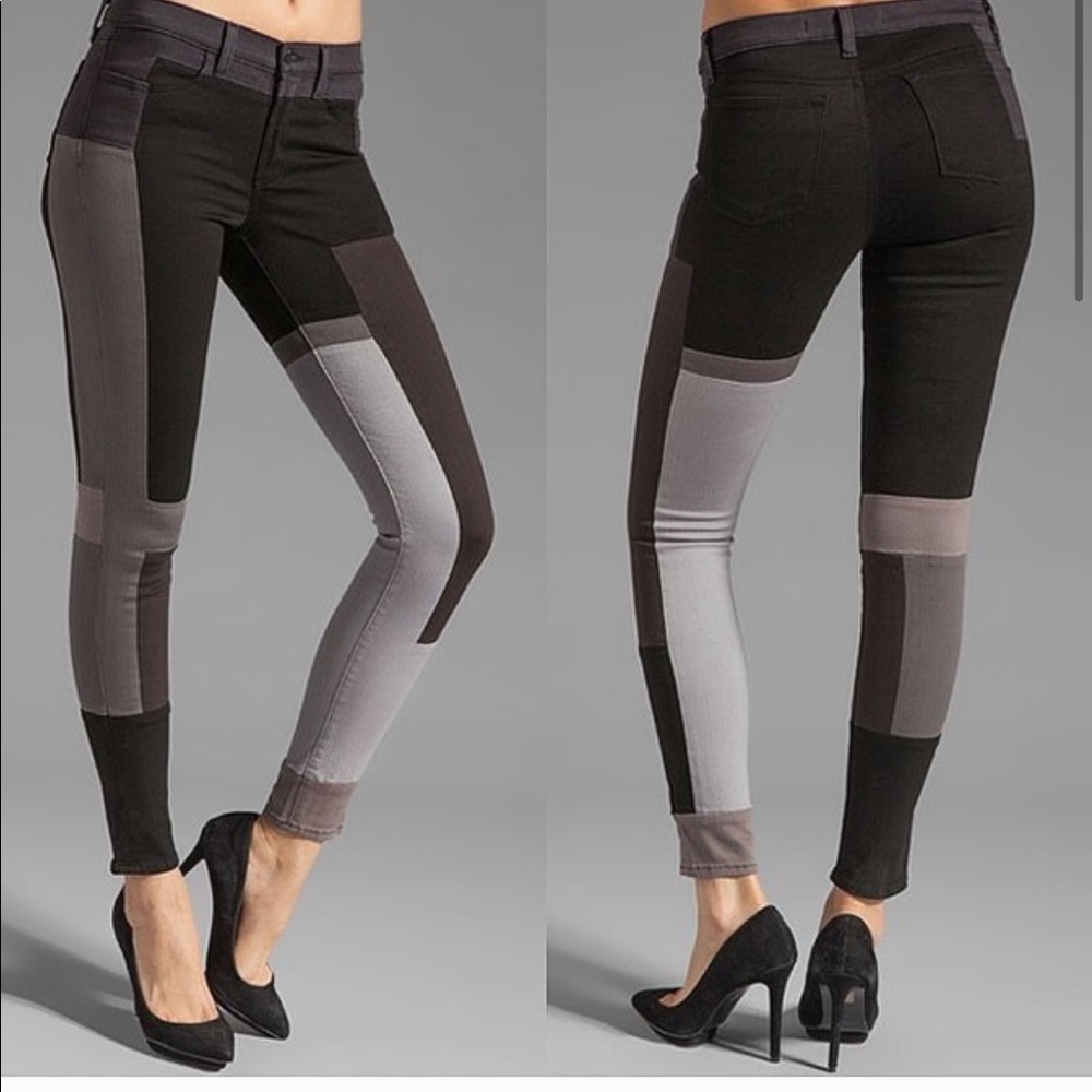 J Brand Colour Block Skinny Jean size 25